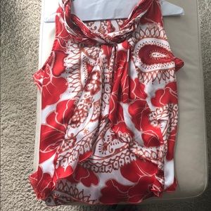 Milano Red Sleeveless blouse